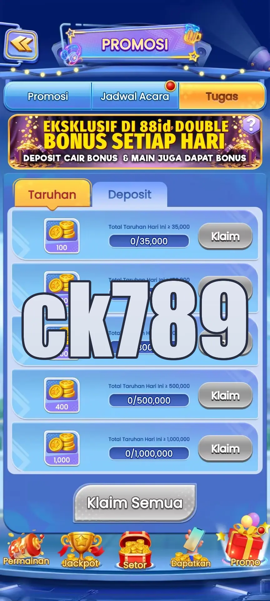 ck789 Masuk